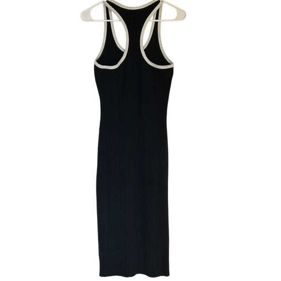Sweaty Betty Resort Rib Racer Back Tank Midi Dress Size 6 Black & White - Picture 6 of 14